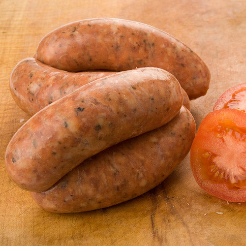 2 x 6 Pork & Tomato Sausages Boston Sausage