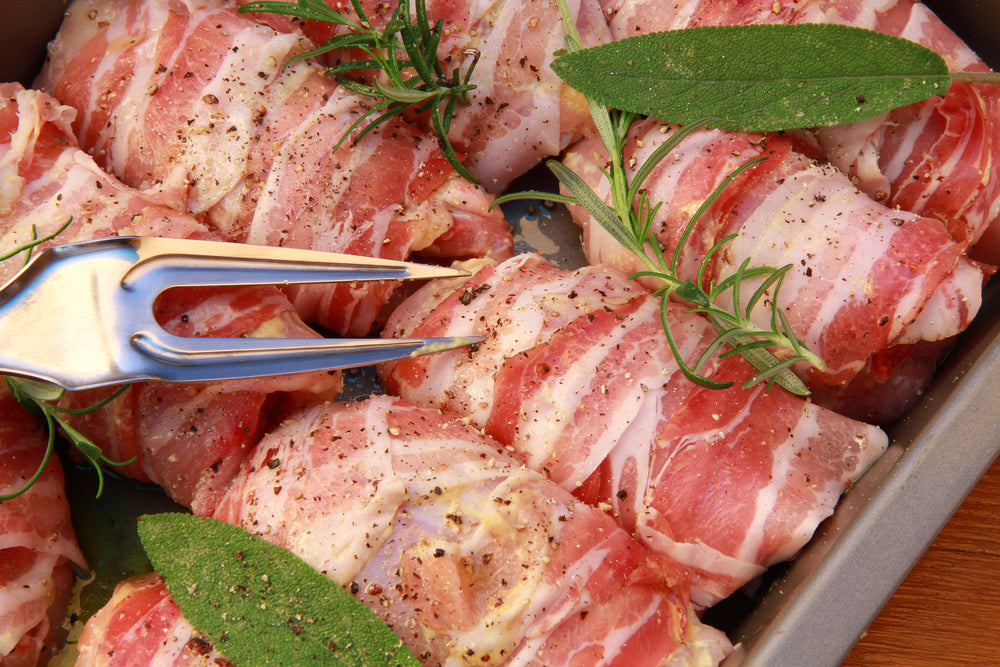 2 x Stuffed Chicken Breasts with Basil, Sun-Dried Tomato & Cheddar Cheese